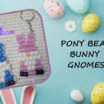 Pony Bead Bunny Gnome Keychain